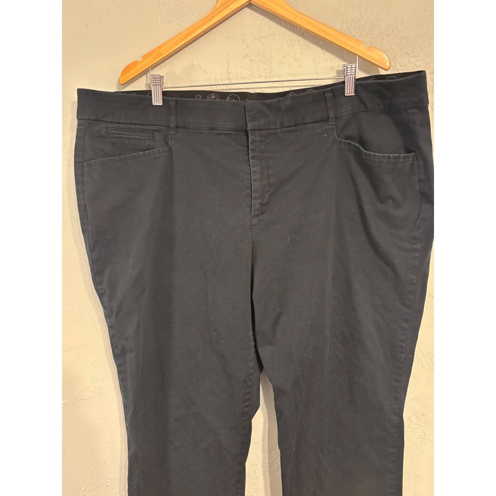JM Collection Woman Petite Black Trousers Pants Size 24WP Stretch Career Casual